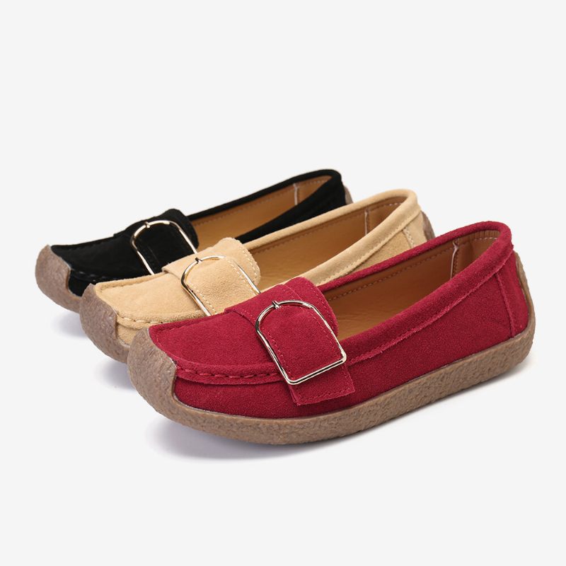 Kvinner Myk Sålespenne Pustende Casual Slip On Flats