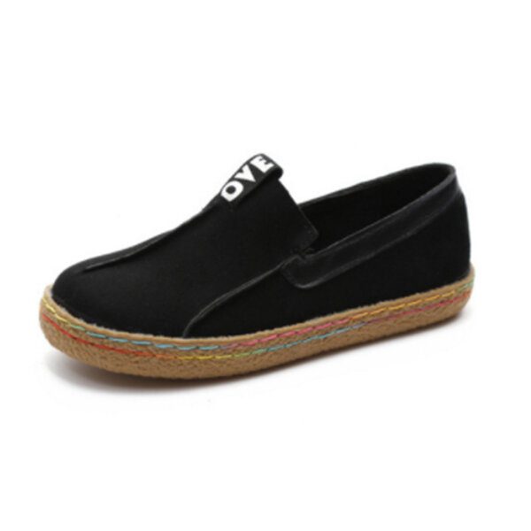 Kvinner Sømmer Myk Såle Rund Tå Slip On Casual Flats Loafers