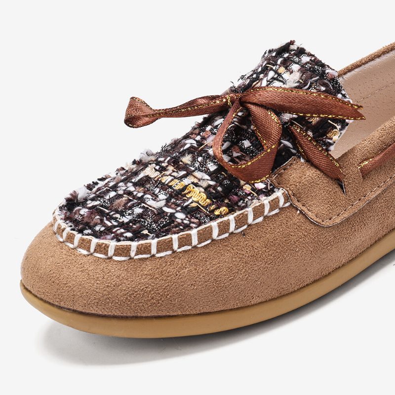 Kvinner Sommerfuglknute Dekor Liten Duft Vind Komfortabel Pustende Uformell Slip On Loafers