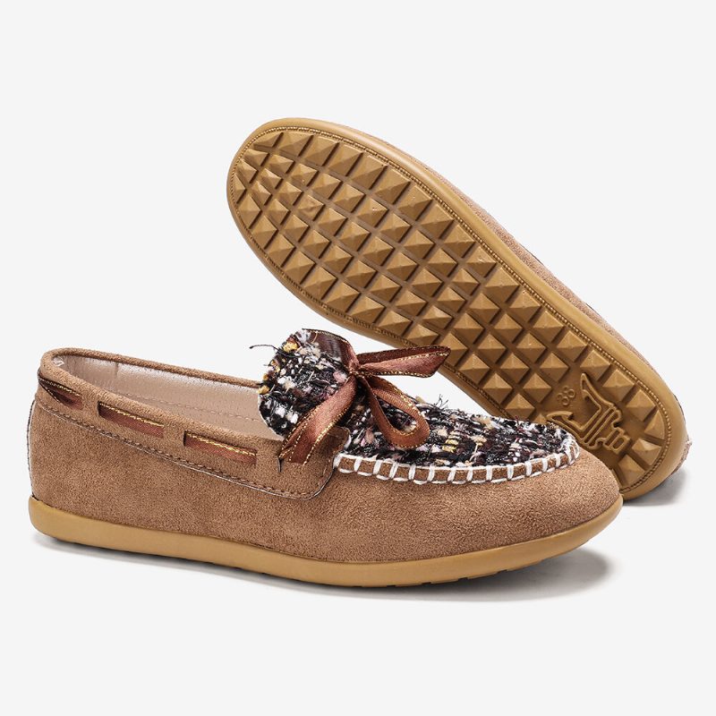 Kvinner Sommerfuglknute Dekor Liten Duft Vind Komfortabel Pustende Uformell Slip On Loafers