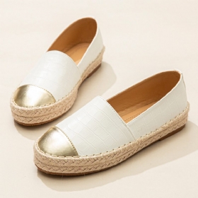 Kvinner Uformell Skjøting Slip On Espadrille Loafers Flats Fiskerens Sko