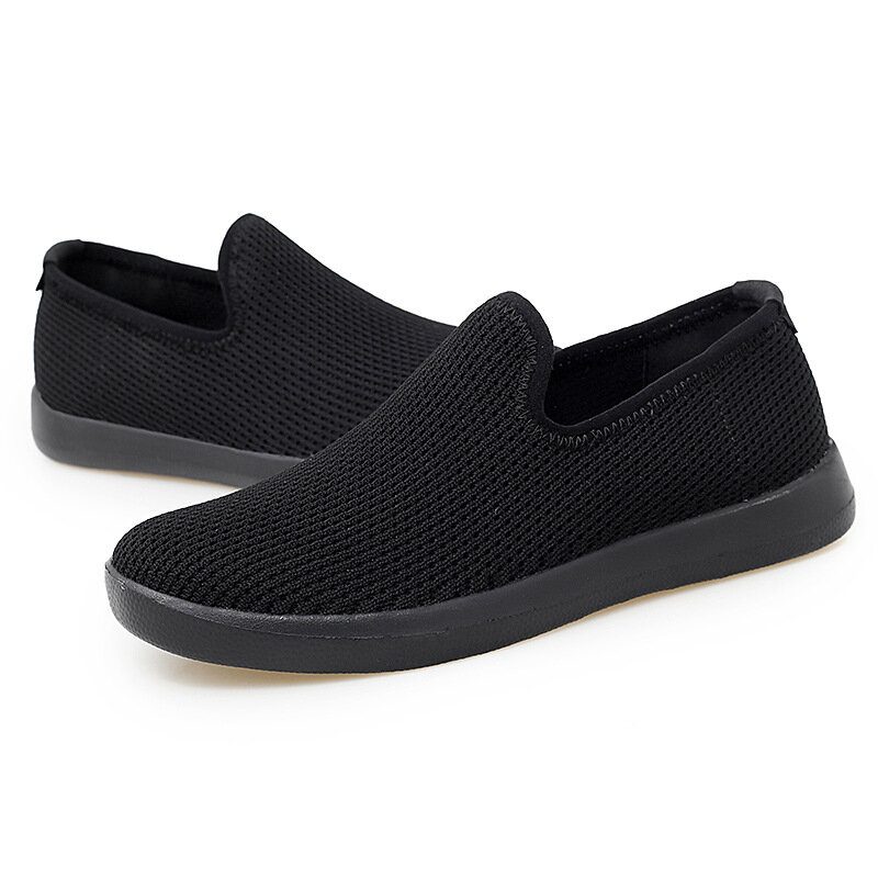 Kvinner Uformelt Pustende Nettingklut Myk Såle Slip-on Loafers