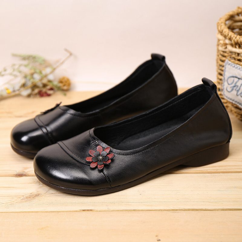 Skinnblomster For Kvinner Slip On Flats Loafers Sko