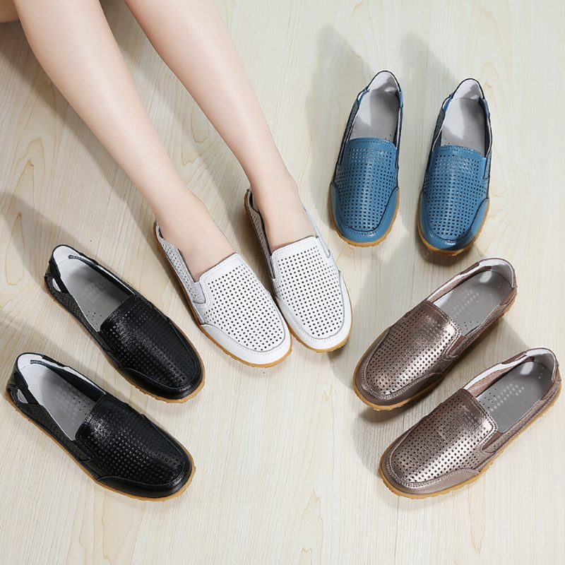 Sports Comfy Hollow Slip On Flate Loafers