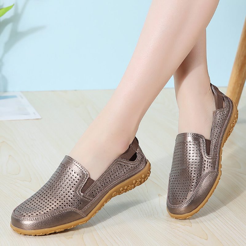 Sports Comfy Hollow Slip On Flate Loafers