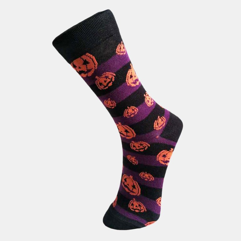 Halloween Par Sokker Cotton Pumpkin Tube Sokker