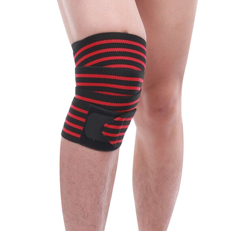 Menn Dame 1 Stk Sports Fitness Elastisk Knebeskytter Stripe Bred Brem Albuebeskytter