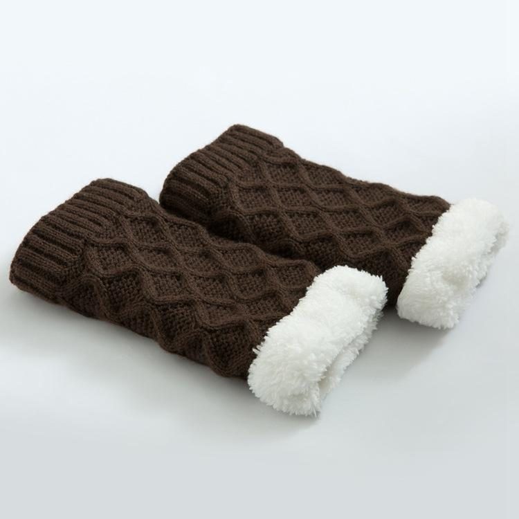 Unisex Vinterbeinvarmer Thicken Fleece Liner Pads Sokker