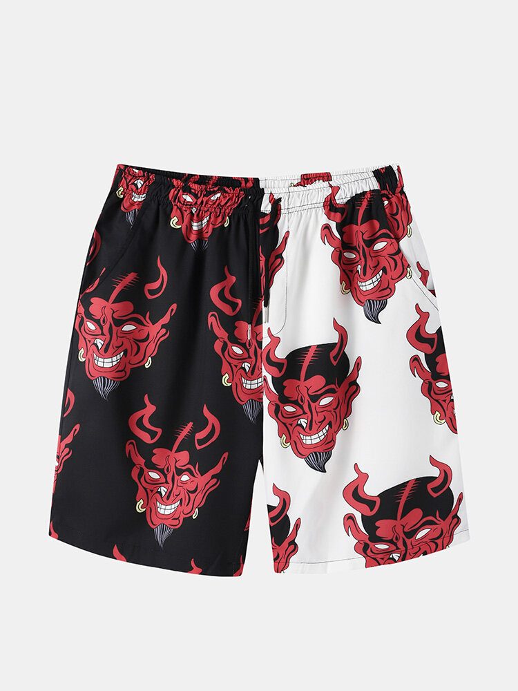 Herre Evil Pattern Fritidsskjorter Shorts To-delers Antrekk