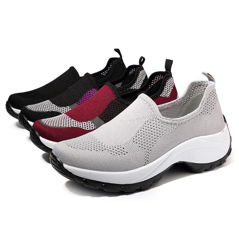 Casual Comfy Pustende Outdoor Mesh Joggesko For Kvinner