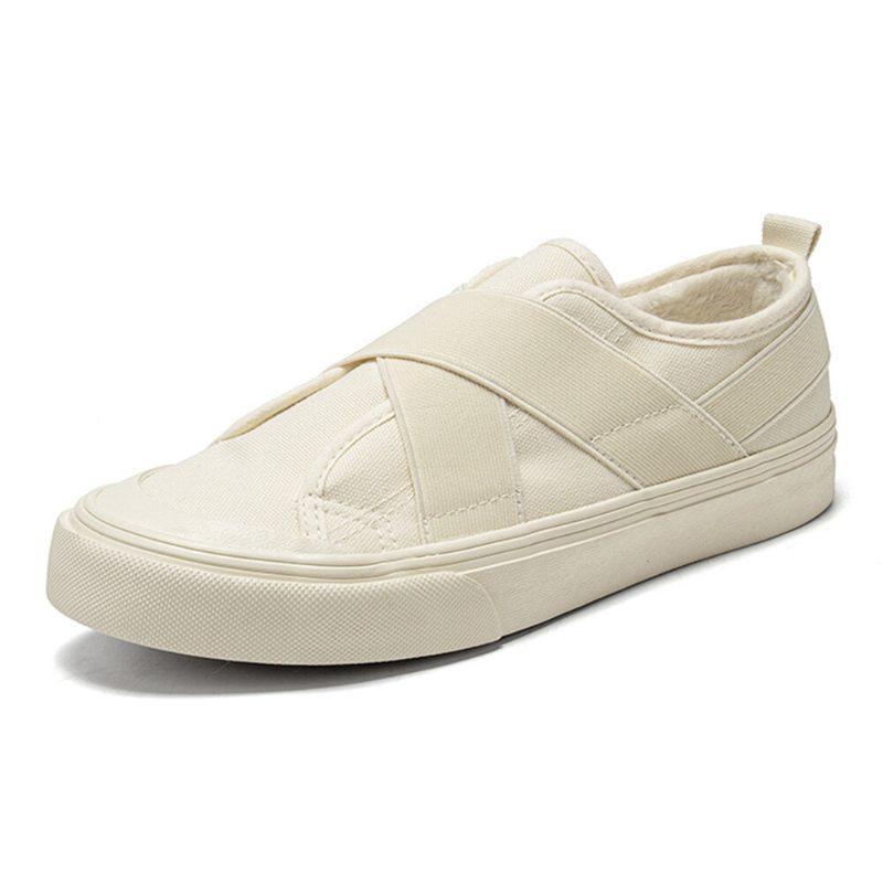 Dame Casual Canvas Elastisk Band Slip-on Court Joggesko