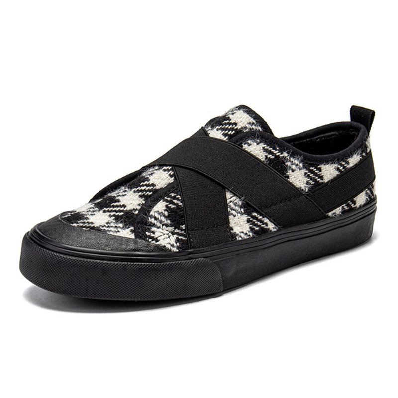 Dame Casual Canvas Elastisk Band Slip-on Court Joggesko