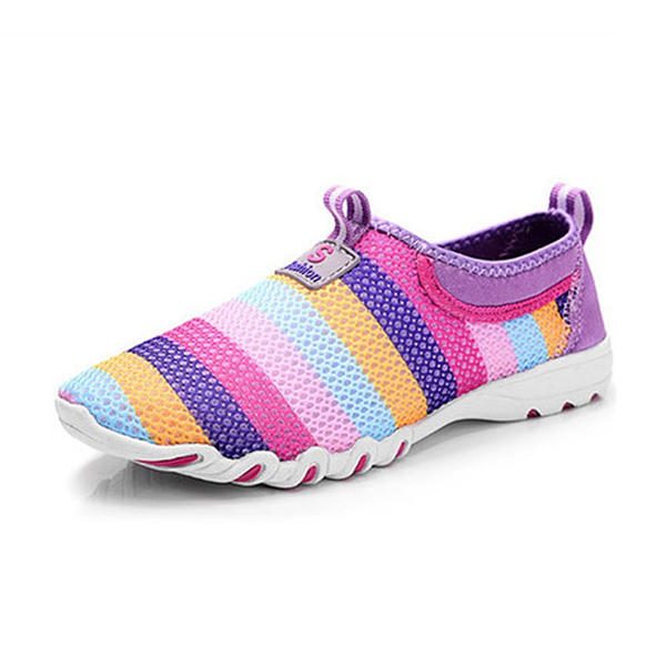 Dame Casual Hollow Out Pustende Slip On Sneakers