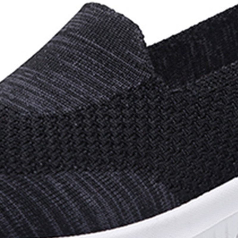 Dame Komfortable Mesh Slip On Mønster Sport Walking Sko