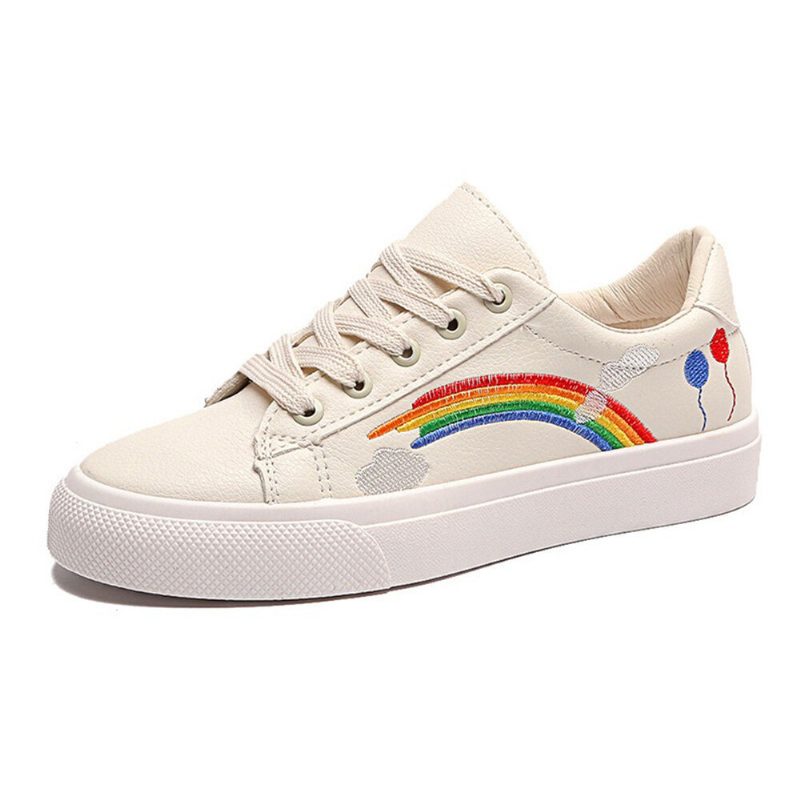 Dame Low Top Rainbow Comfy Wearable Casual Flate Court Joggesko