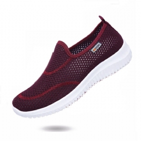 Dame Mesh-mønster Lazy Slip On Lette Fritidssko