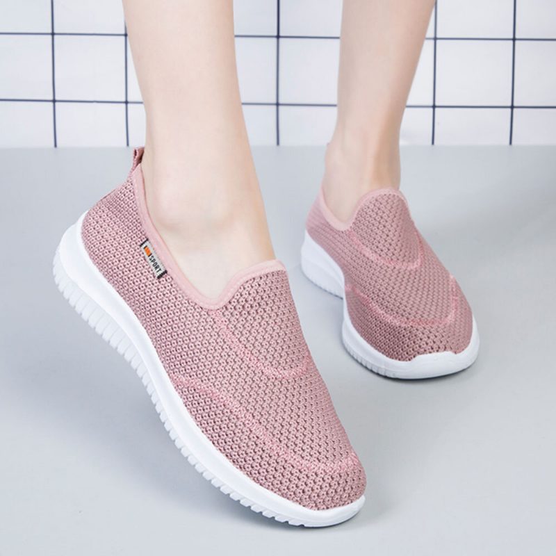 Dame Mesh-mønster Lazy Slip On Lette Fritidssko