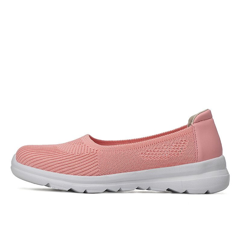 Dame Mesh Pustende Slip On Soft Sole Casual Joggesko