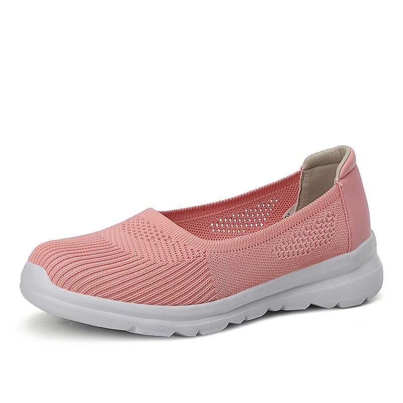 Dame Mesh Pustende Slip On Soft Sole Casual Joggesko