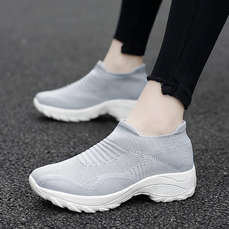 Dame Mesh Slip On Lazy Platform Sko