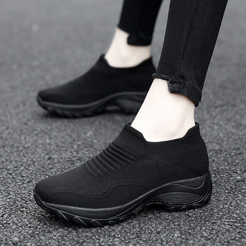 Dame Mesh Slip On Lazy Platform Sko