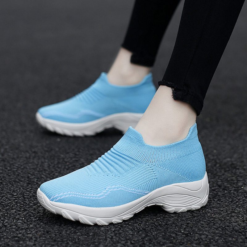 Dame Mesh Slip On Lazy Platform Sko