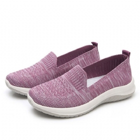 Dame Mesh Slip On Sport Soft Sole Casual Flate Sko