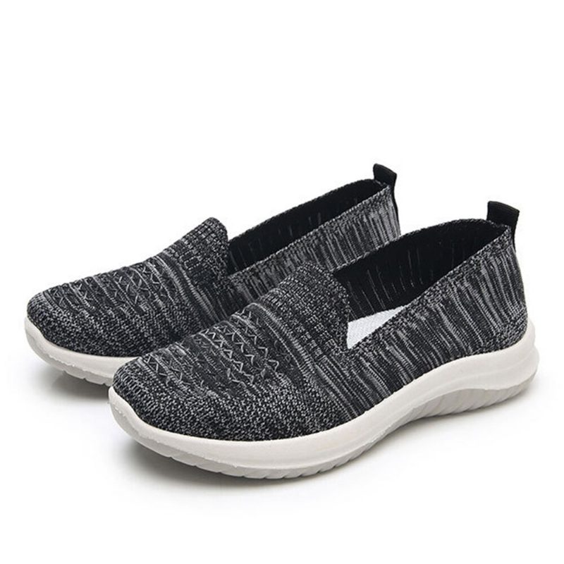 Dame Mesh Slip On Sport Soft Sole Casual Flate Sko