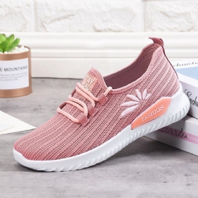 Kvinner Lett Comfy Pustende Mesh Slip On Flate Sneakers