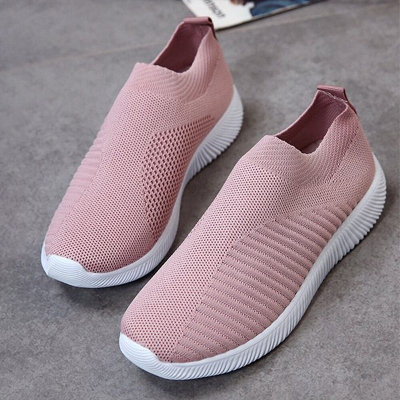 Stor Størrelse Dame Mesh Outdoor Slip On Sneakers