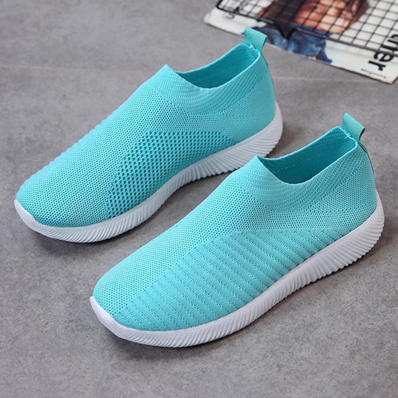 Stor Størrelse Dame Mesh Outdoor Slip On Sneakers