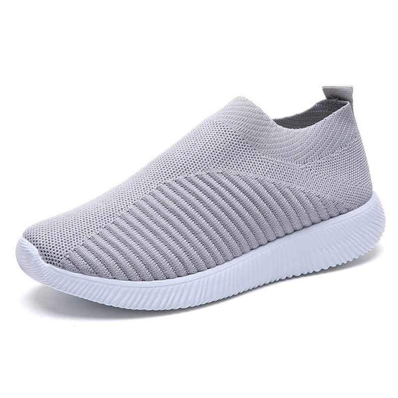 Stor Størrelse Dame Mesh Outdoor Slip On Sneakers