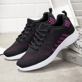 Stor Størrelse Dame Pustende Air Mesh Lace Up Running Casual Sko