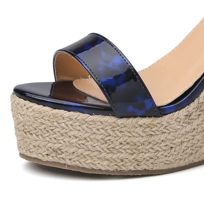 Dame Leopard Print Espadrille Platform Sandaler