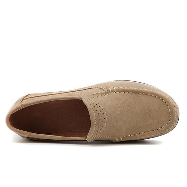 Dame Semsket Pustende Slip On Platforms Fritidssko