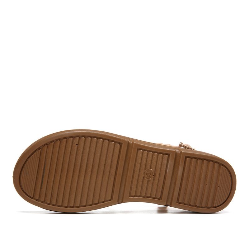 Kvinner Rivet Comfy Double Band Platform Sandaler