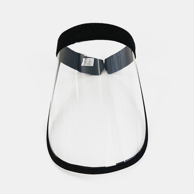 Bærbar Støvtett Hette Big Rim Cover Face Hatter Transparent Tom Top Hat