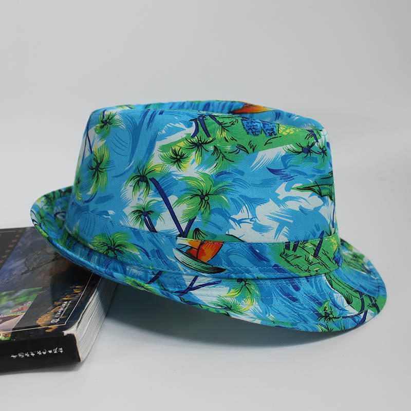 Beach Pattern Cloth Seaside Vacation Bucket Hat