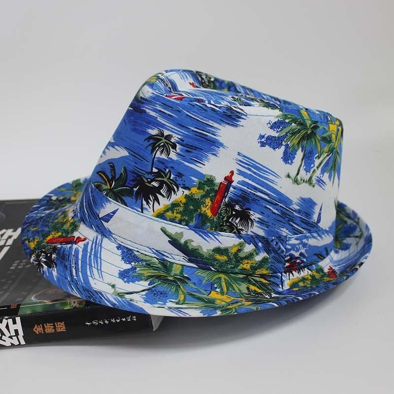 Beach Pattern Cloth Seaside Vacation Bucket Hat