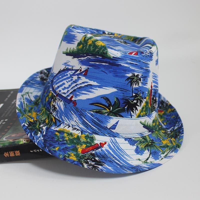 Beach Pattern Cloth Seaside Vacation Bucket Hat