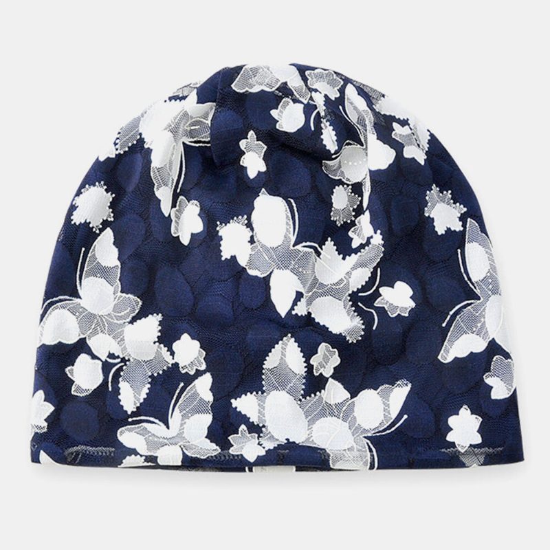 Butterfly Beanie Hatter Printing Chemotherapy Cap Turban Cap