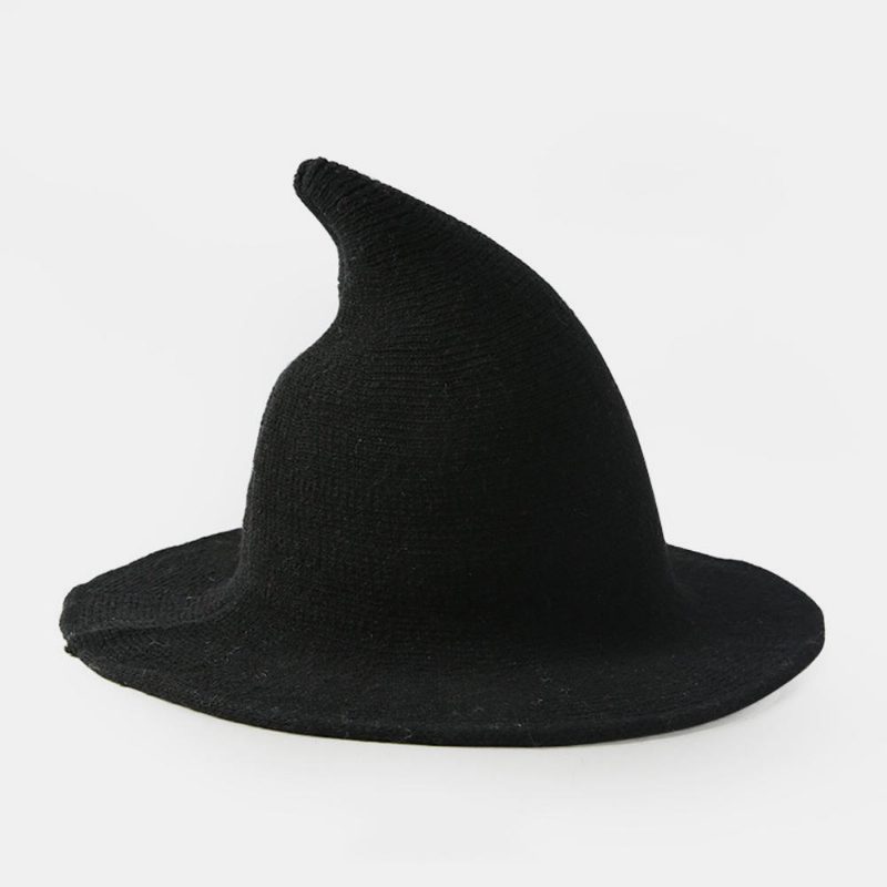 Cashmere Wool Funny Witch Hatter Party Festival Strikk Fedora Hat