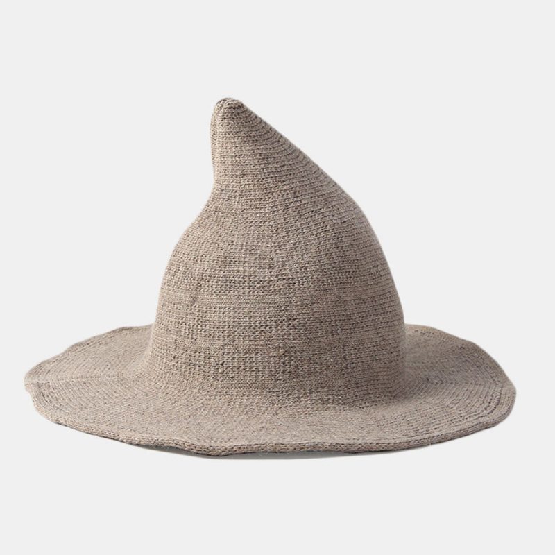 Cashmere Wool Funny Witch Hatter Party Festival Strikk Fedora Hat