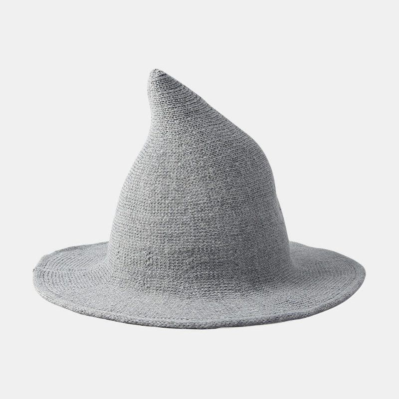 Cashmere Wool Funny Witch Hatter Party Festival Strikk Fedora Hat