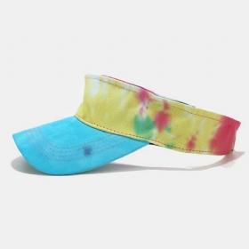 Color Tie-dye Empty Top Hatter Outdoor Sun Hat