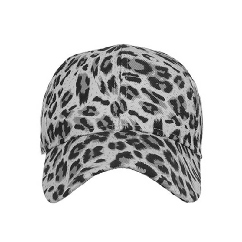 Dame Menn Leopard Baseball Cap Pustende Solhatt