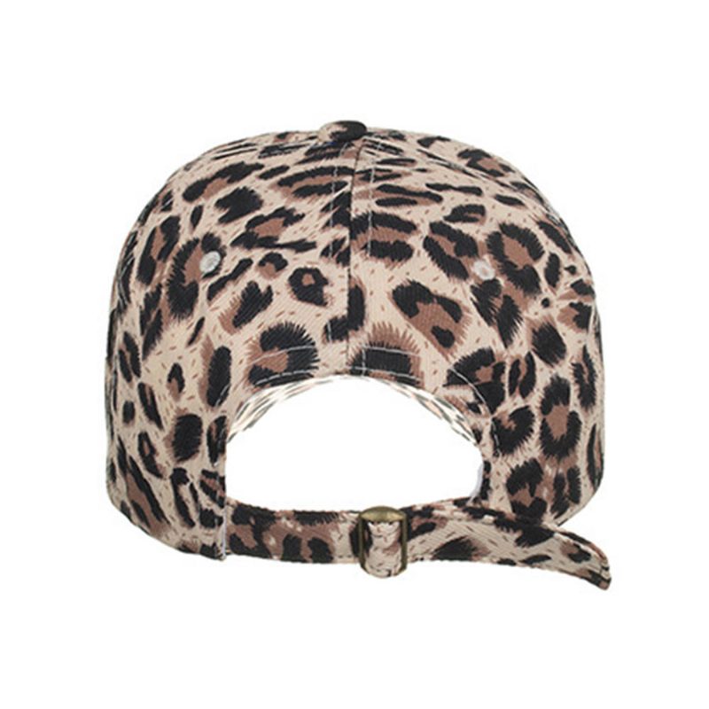 Dame Menn Leopard Baseball Cap Pustende Solhatt