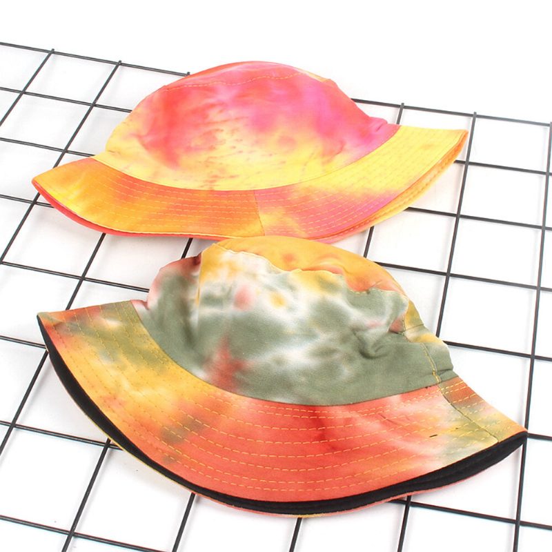 Fargerik Graffiti Fisherman Hatter Solkrem Basin Hatter Bucket Hat