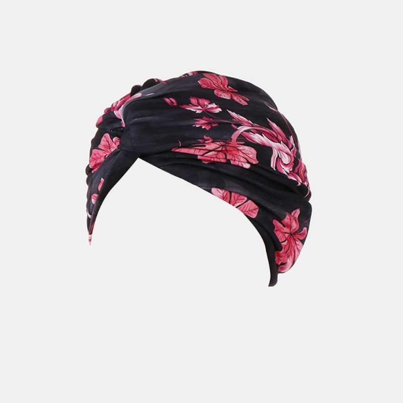 Kvinner Blomstertrykk Turban Hatter Bomull Uformell Pustende Hode Cap