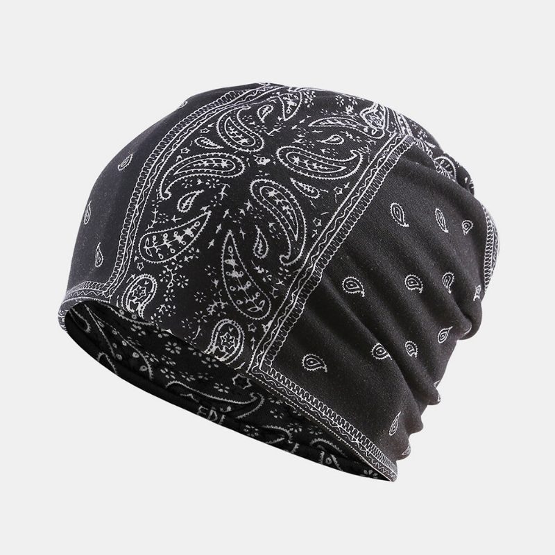 Kvinner Bomull Flerbruksutskrift Beanie Cap Hals Gamasjer Ansiktsskjold Luer Bandana